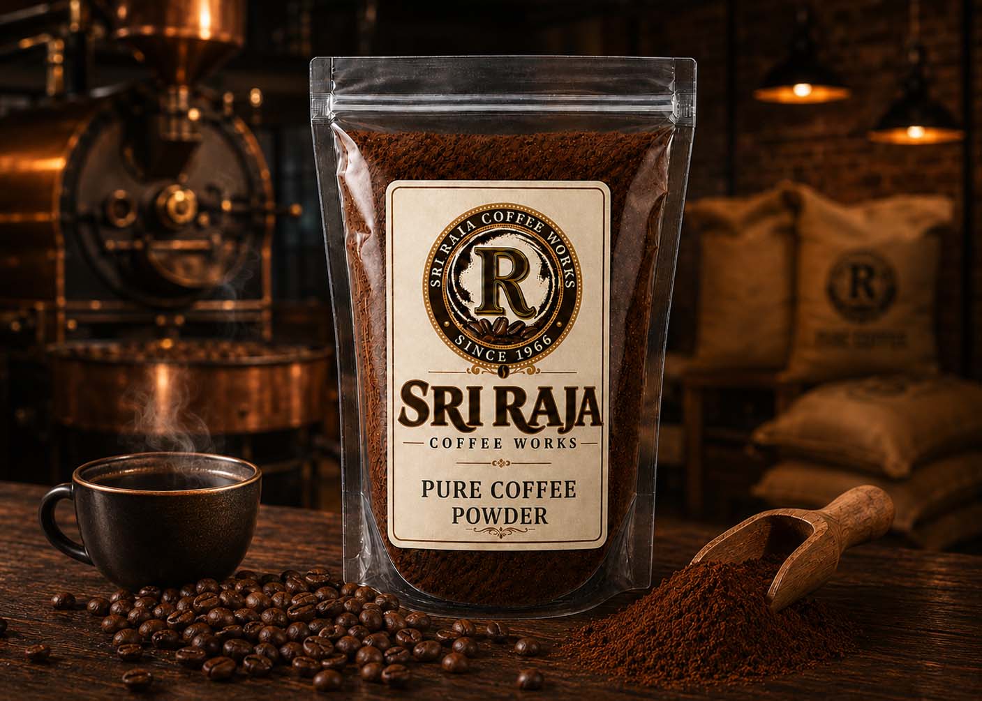 Pure Coffee Powder Without Chicory